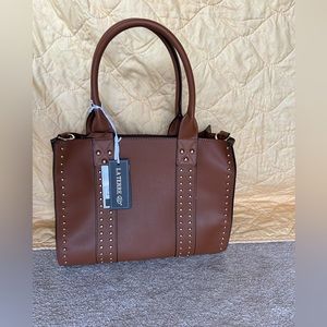 Studded 3 In 1 Bag Brown  Faux leather La Terre